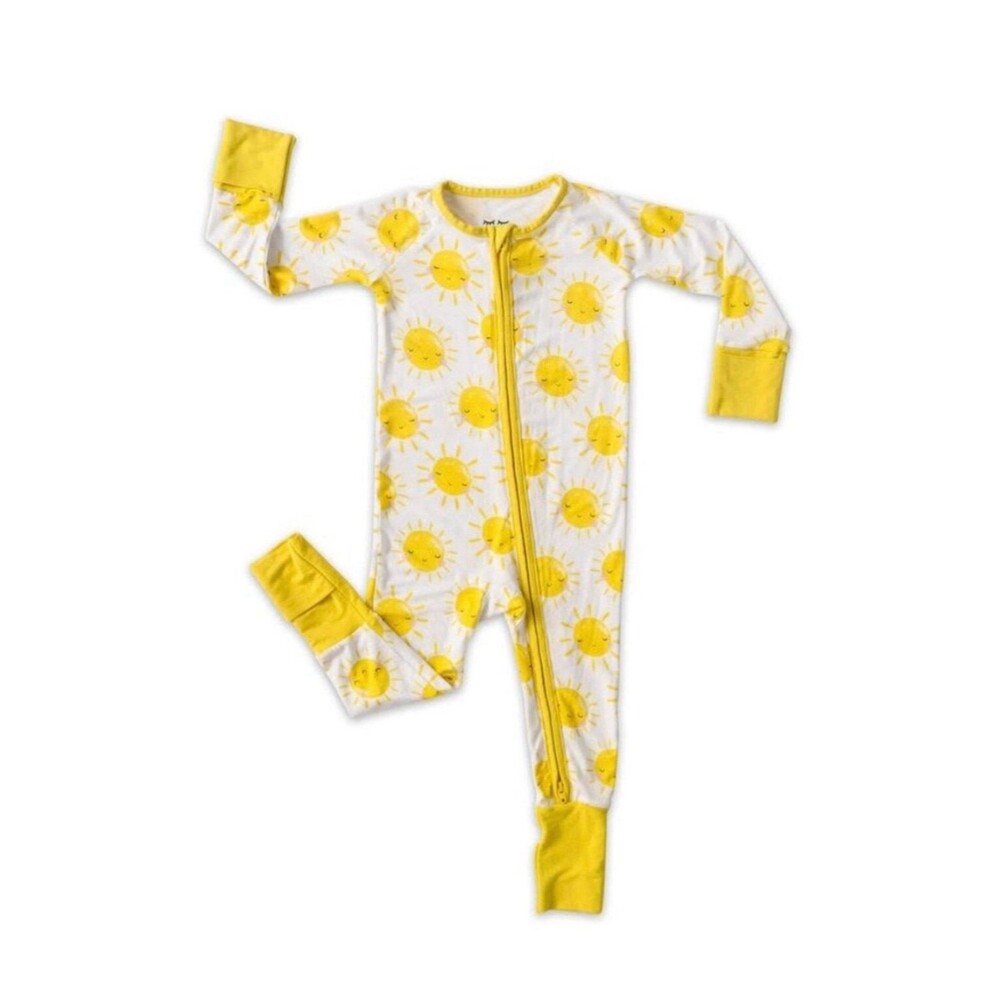 Little Sleepies Sunshine Zippy Bamboo Pajamas 6-12 Months